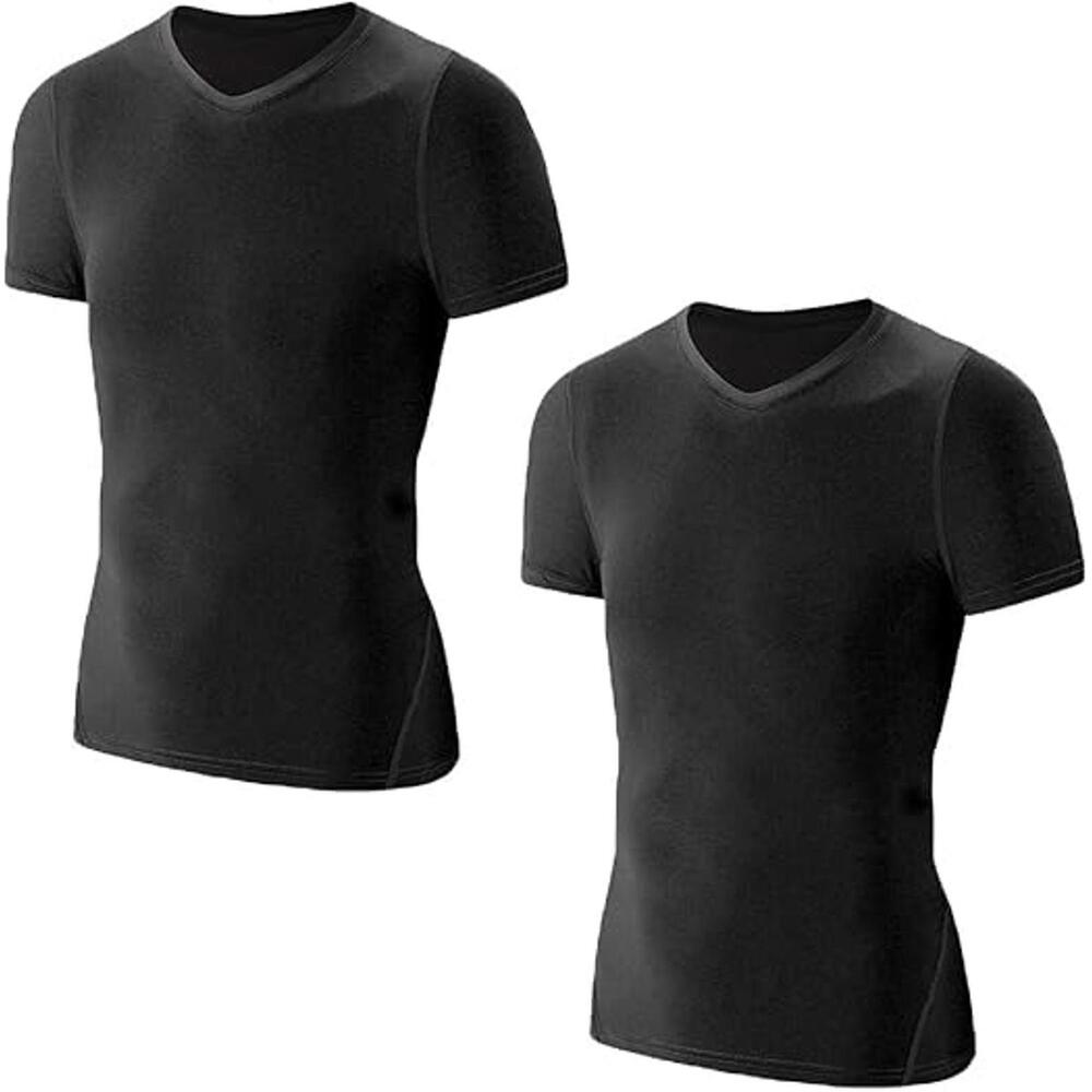 LANBAOSI, Size 10 Years, Black, Boys Compression Shirt